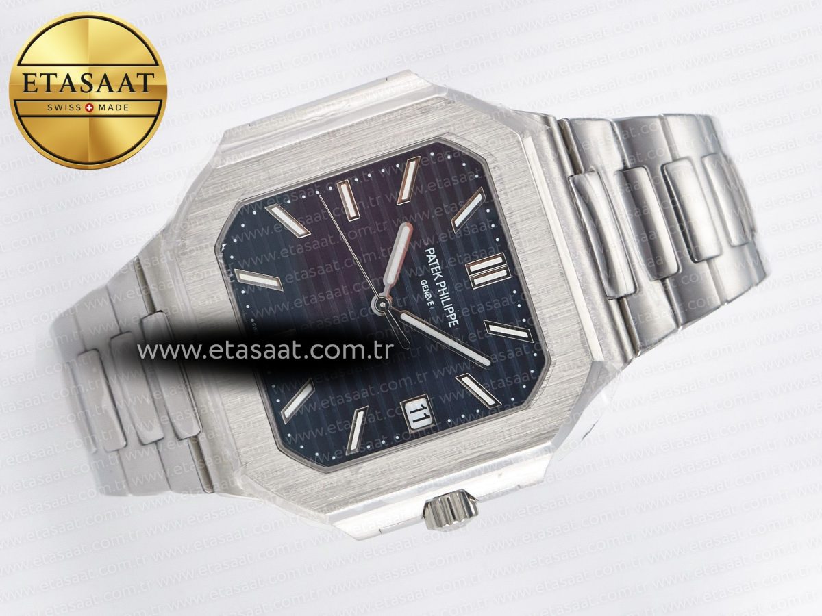 Patek Philippe 2025 Cubitus GRF Best Edition Blue Dial on SS Bracelet MY9015 Mod to A330 Super Clone movement - Görsel 8