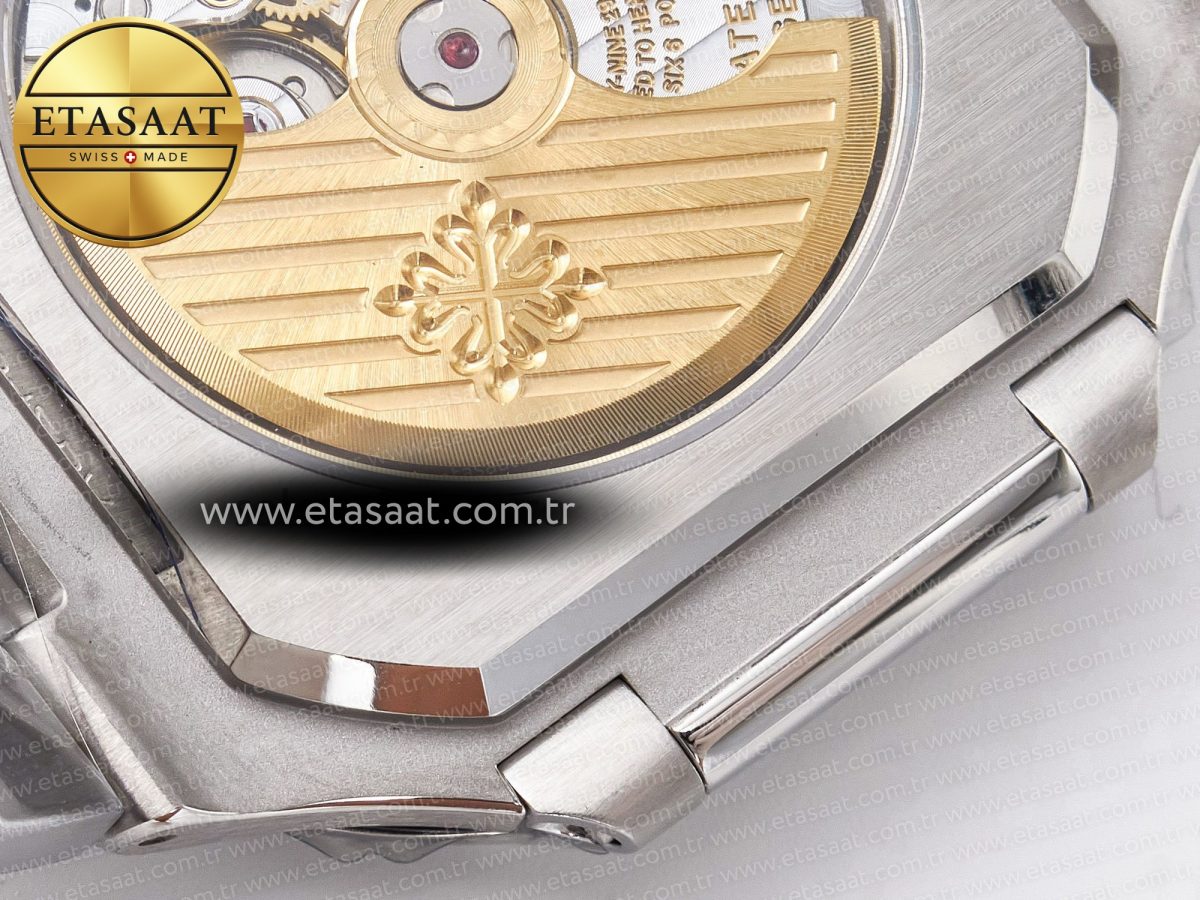 Patek Philippe 2025 Cubitus GRF Best Edition Silver White Dial on SS Bracelet MY9015 Mod to A330 Super Clone movement - Görsel 17