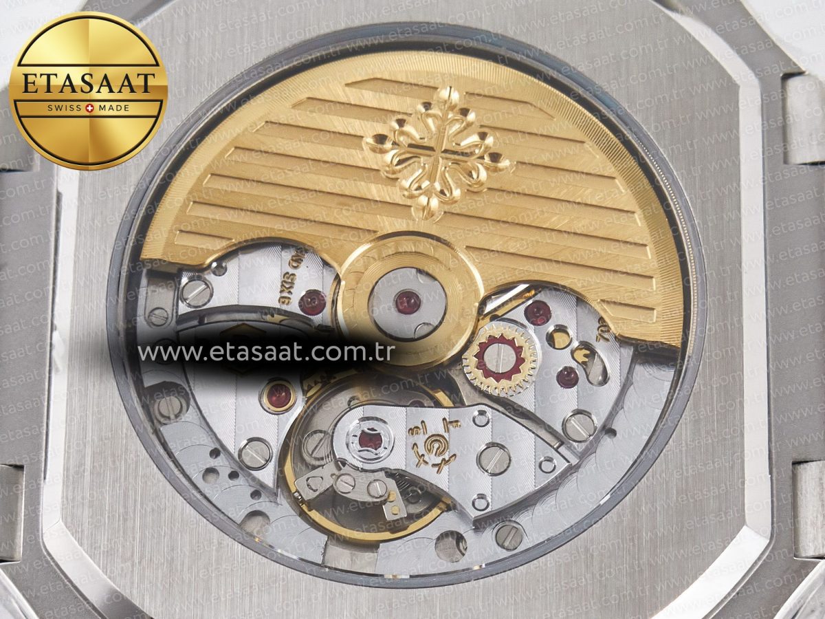Patek Philippe 2025 Cubitus GRF Best Edition Silver White Dial on SS Bracelet MY9015 Mod to A330 Super Clone movement - Görsel 20