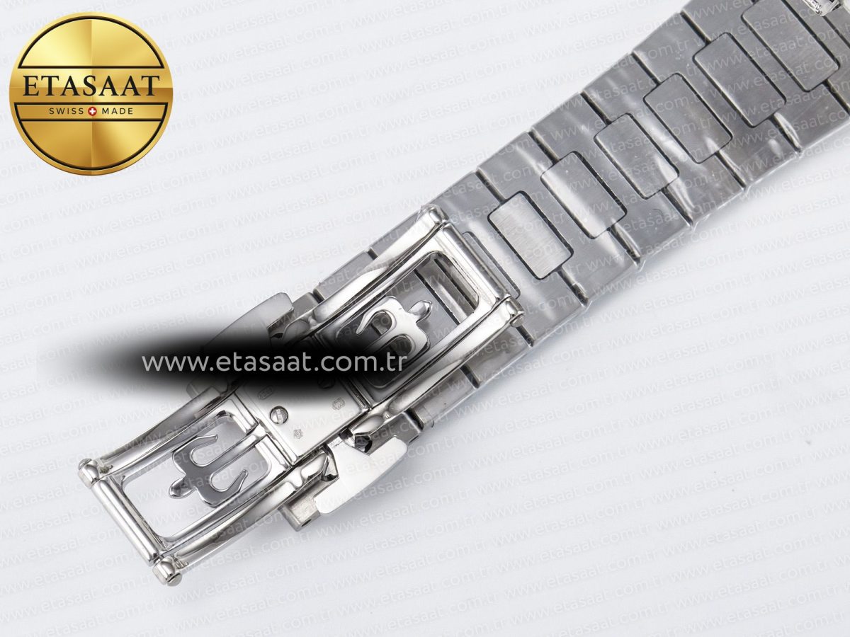 Patek Philippe 2025 Cubitus GRF Best Edition Silver White Dial on SS Bracelet MY9015 Mod to A330 Super Clone movement - Görsel 23