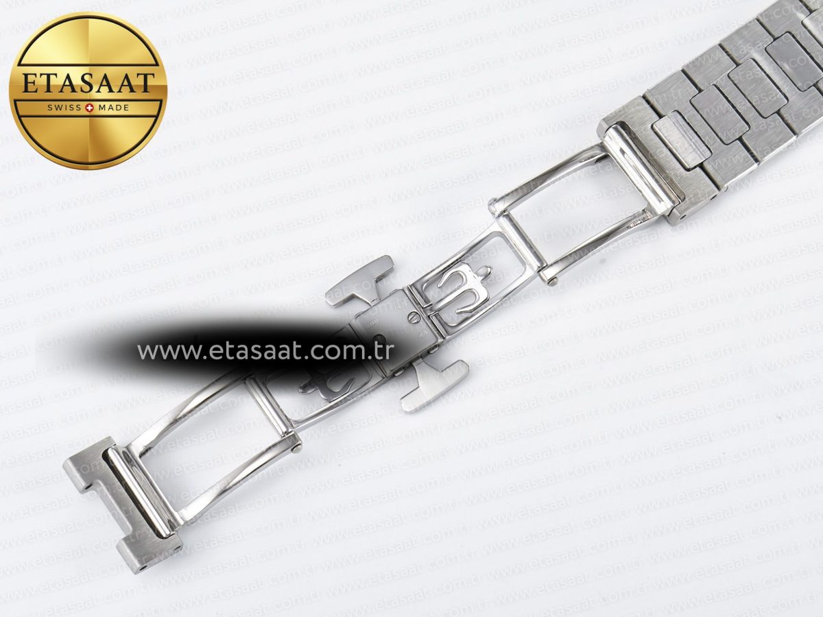 Patek Philippe 2025 Cubitus GRF Best Edition Silver White Dial on SS Bracelet MY9015 Mod to A330 Super Clone movement - Görsel 24