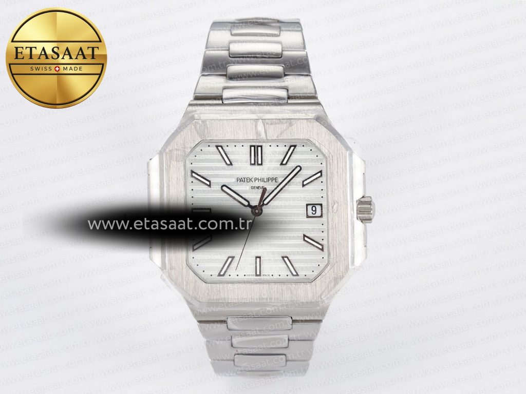 Patek Philippe 2025 Cubitus Grf Gümüş Beyaz Kadran Eta Saat - Görsel 3 - 1:1 Süper Klon Saat