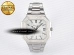 Patek Philippe 2025 Cubitus GRF Best Edition Silver White Dial on SS Bracelet MY9015 Mod to A330 Super Clone movement - Görsel 3