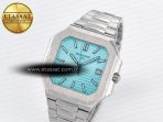 Patek Philippe 2025 Cubitus GRF Best Edition Tiffany Blue Dial on SS Bracelet MY9015 Mod to A330 Super Clone movement