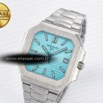 Patek Philippe 2025 Cubitus GRF Best Edition Tiffany Blue Dial on SS Bracelet MY9015 Mod to A330 Super Clone movement