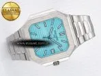 Patek Philippe 2025 Cubitus GRF Best Edition Tiffany Blue Dial on SS Bracelet MY9015 Mod to A330 Super Clone movement - Görsel 8