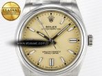 Rolex 2025 Oyster Perpetual 126000 36mm KRF 1:1 Best Edition 904L Steel Beige Dial VR3230 - Görsel 4