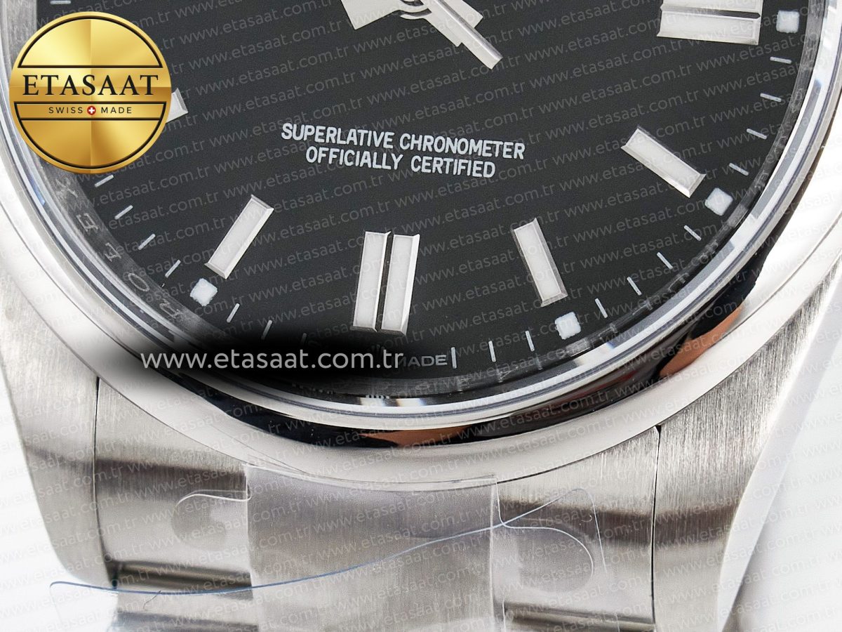 Rolex 2025 Oyster Perpetual 126000 36mm KRF 1:1 Best Edition 904L Steel Black Dial VR3230 - Görsel 12