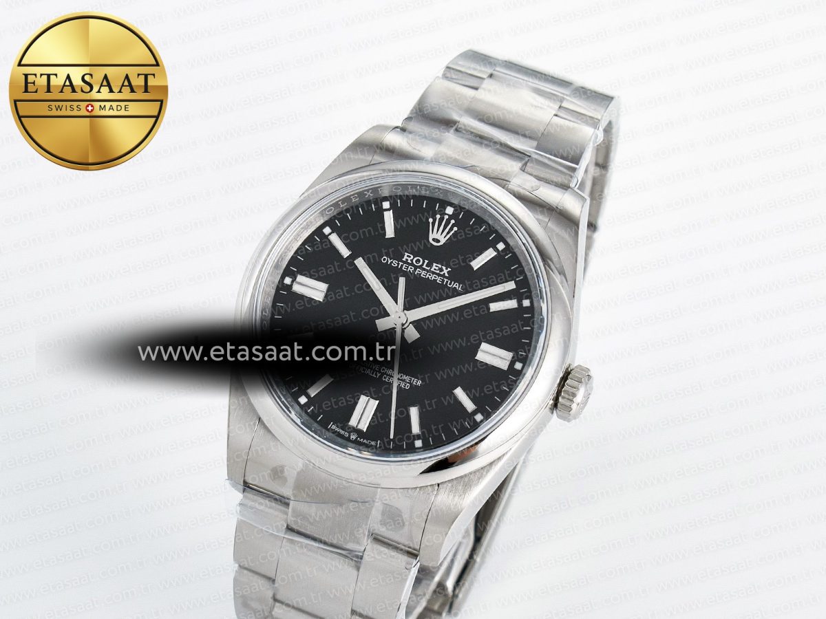 Rolex 2025 Oyster Perpetual 126000 36mm KRF 1:1 Best Edition 904L Steel Black Dial VR3230 - Görsel 2