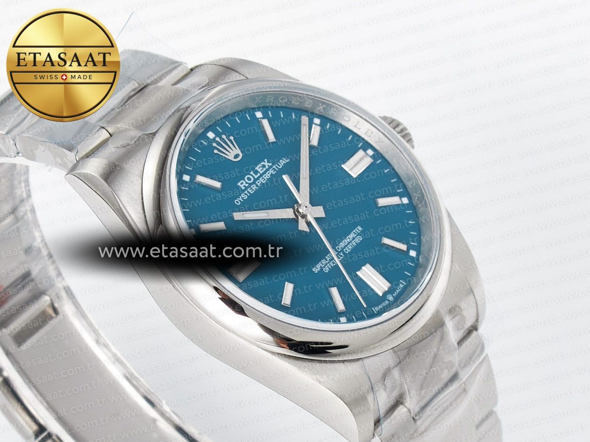 Rolex 2025 Oyster Perpetual 126000 36mm KRF 1:1 Best Edition 904L Steel Blue Dial A2824 - Görsel 6
