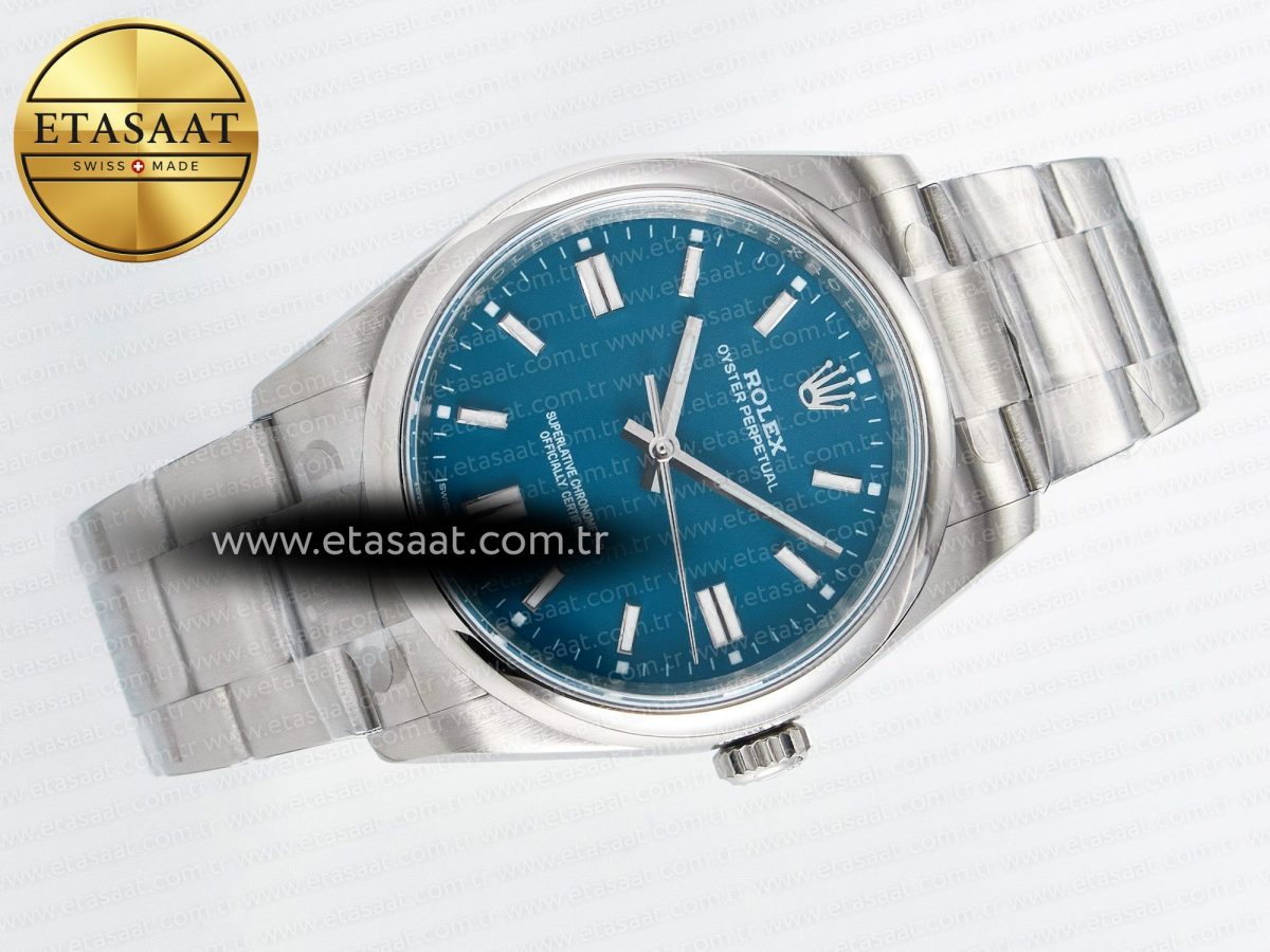 Rolex 2025 Oyster Perpetual 126000 36mm KRF 1:1 Best Edition 904L Steel Blue Dial A2824 - Görsel 8
