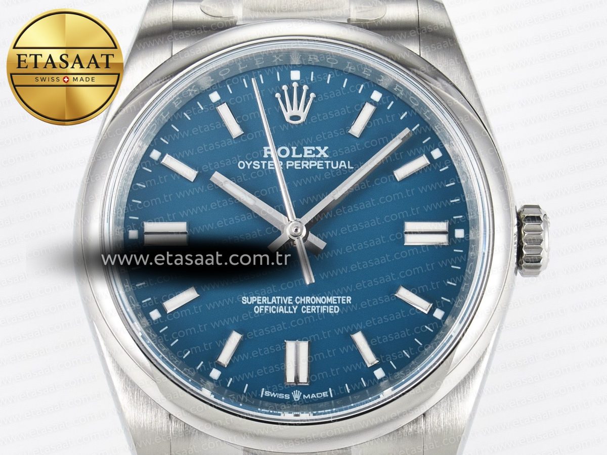Rolex 2025 Oyster Perpetual 126000 36mm KRF 1:1 Best Edition 904L Steel Blue Dial VR3230 - Görsel 4
