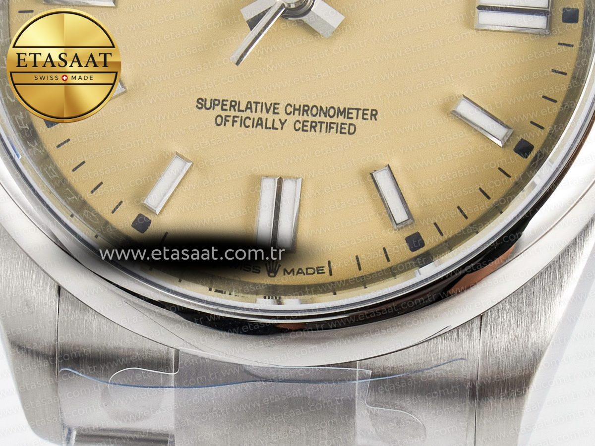 Rolex 2025 Oyster Perpetual 126000 36mm KRF 1:1 Best Edition 904L Steel Pistachio Beige Dial A2824 - Görsel 13