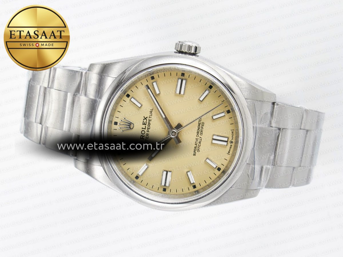 Rolex 2025 Oyster Perpetual 126000 36mm KRF 1:1 Best Edition 904L Steel Pistachio Beige Dial A2824 - Görsel 9