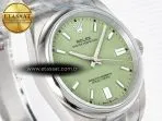 Rolex 2025 Oyster Perpetual 126000 36mm KRF 1:1 Best Edition 904L Steel Pistachio Green Dial A2824 - Görsel 5