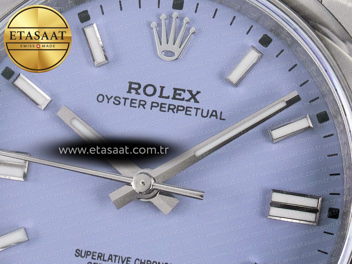 Rolex 2025 Oyster Perpetual 126000 36mm KRF 1:1 Best Edition 904L Steel Purple Dial A2824 - Görsel 10
