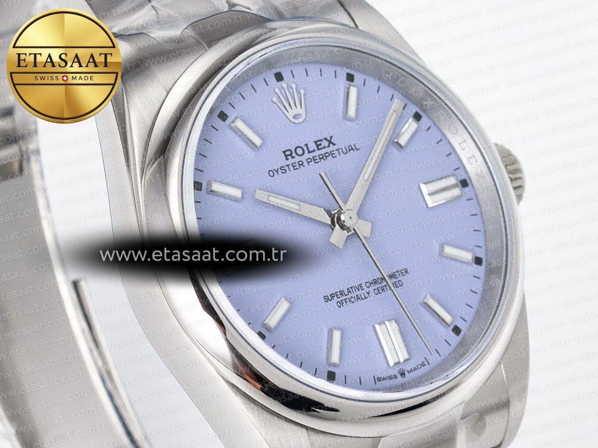 Rolex 2025 Oyster Perpetual 126000 36mm KRF 1:1 Best Edition 904L Steel Purple Dial A2824 - Görsel 5