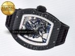 Richard Mille 7RM055 Ti/NTPT UOKF 1:1 Best Edition White/Red Inner Bezel White Crown on Black Rubber Strap RMUL2 Super Clone - Görsel 9