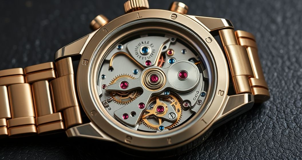 Orijinal ETA Mekanizmali Saatler Prestij ve Mekanik Zanaat 1761367783 AI generated (Gemini + Flux) featured image for: Orijinal ETA Mekanizmalı Saatler: Prestij ve Mekanik Zanaat (Prompt: A hyper realistic macro product photograph image showing a luxury wristwatch, its intricate ETA mech)