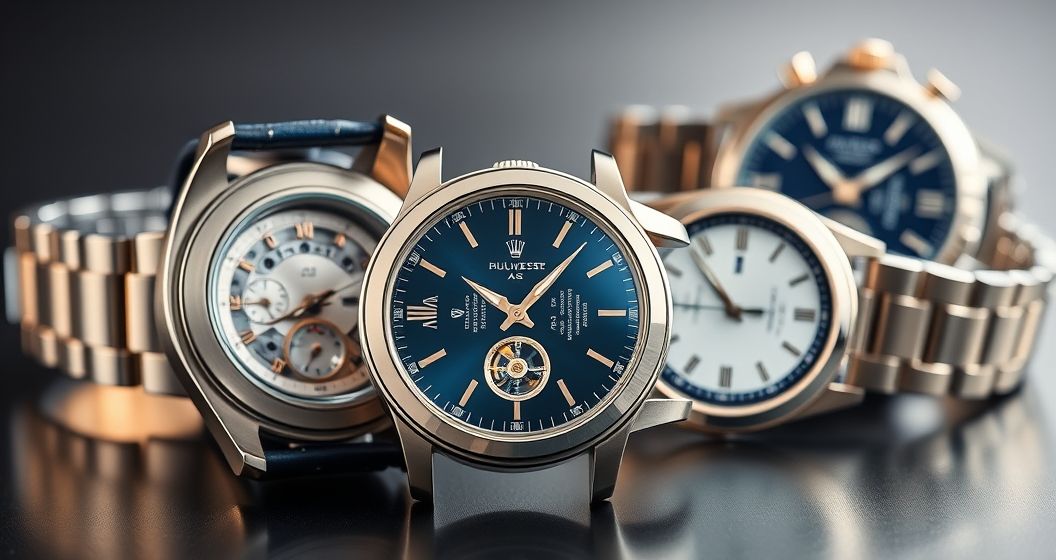 Prestijli Saatlere Giris Yuksek Kaliteli ETA Saatler 1761331807 AI generated (Gemini + Flux) featured image for: Prestijli Saatlere Giriş: Yüksek Kaliteli ETA Saatler (Prompt: A high end studio product photography image showing several luxury watches, one with an open sapphir)