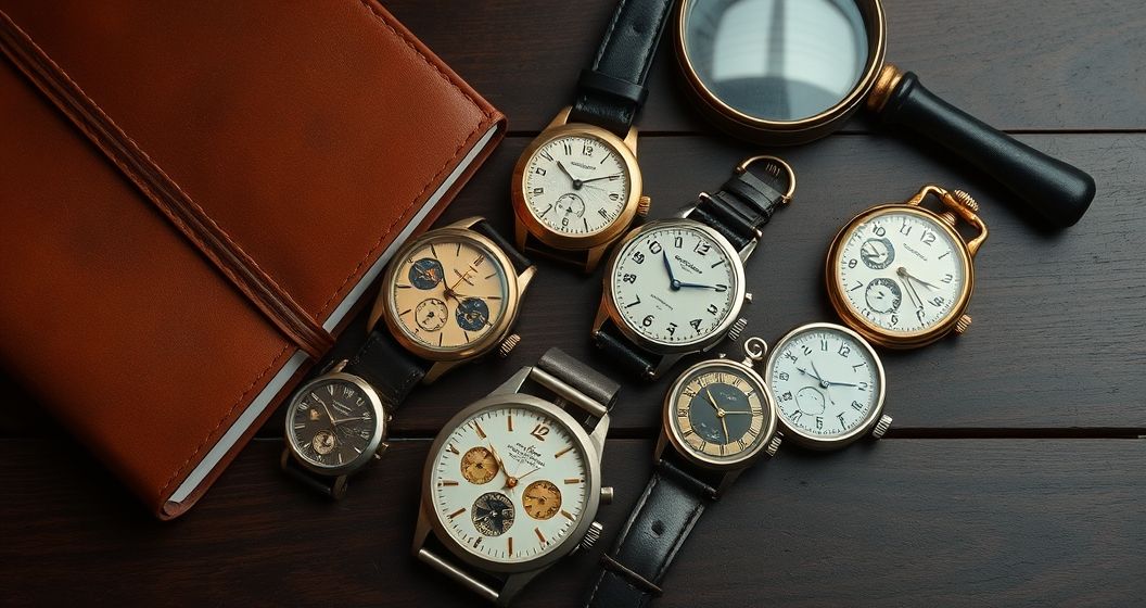 Vintage Saat Koleksiyonculugu Zamanin Degeri 1761104829 AI generated (Gemini + Flux) featured image for: Vintage Saat Koleksiyonculuğu: Zamanın Değeri (Prompt: A cinematic, top down photograph showing a meticulously arranged collection of vintage wristwatches )