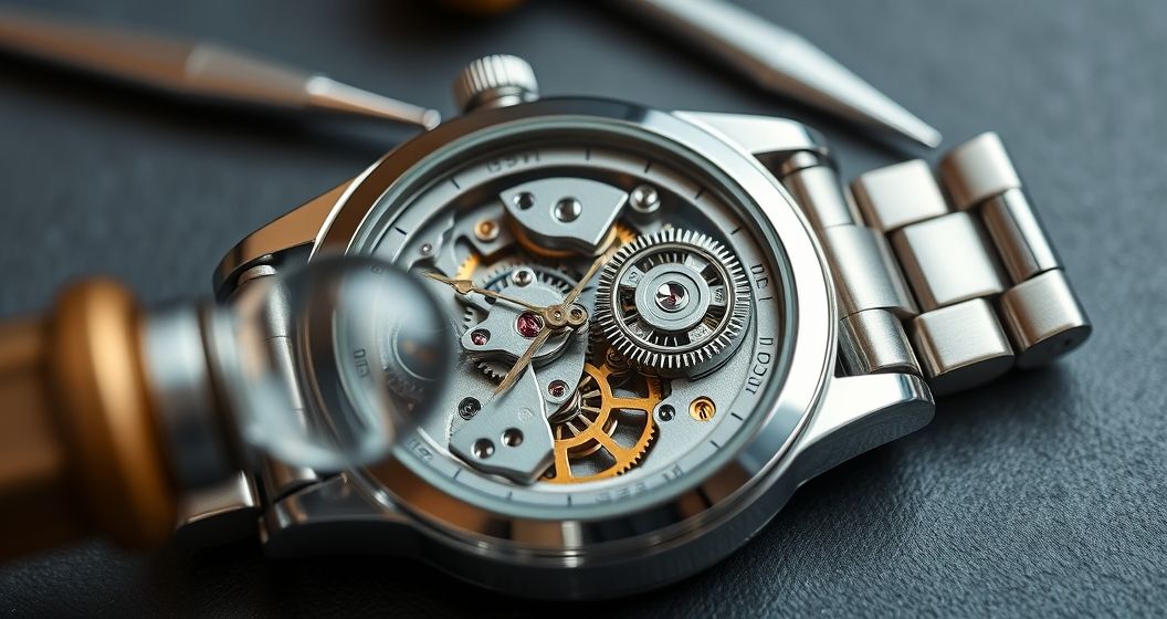Yuksek Kalite Replika Saatler ETA Mekanizmasi ve Bakimi 1761598182 AI generated (Gemini + Flux) featured image for: Yüksek Kalite Replika Saatler: ETA Mekanizması ve Bakımı (Prompt: A **macro photography** image showing an open luxury replica watch, its intricate ETA movement promi)