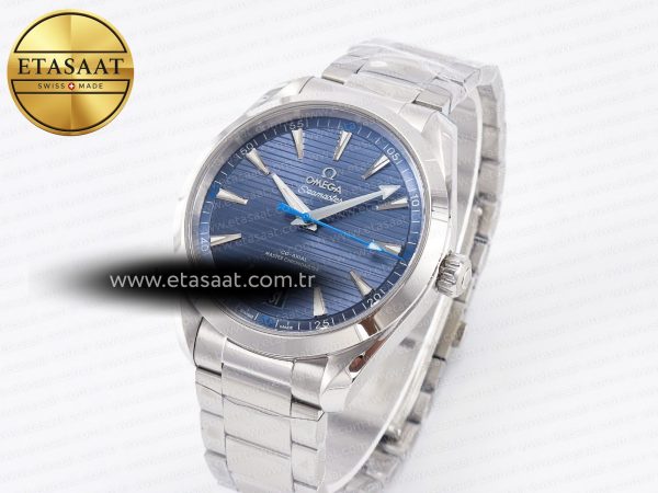 Omega Aqua Terra 150m 41mm VSF 1:1 Best Edition Blue Dial on SS Bracelet A8900 Super Clone