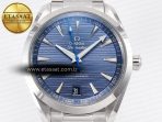 Omega Aqua Terra 150m 41mm VSF 1:1 Best Edition Blue Dial on SS Bracelet A8900 Super Clone - Görsel 4