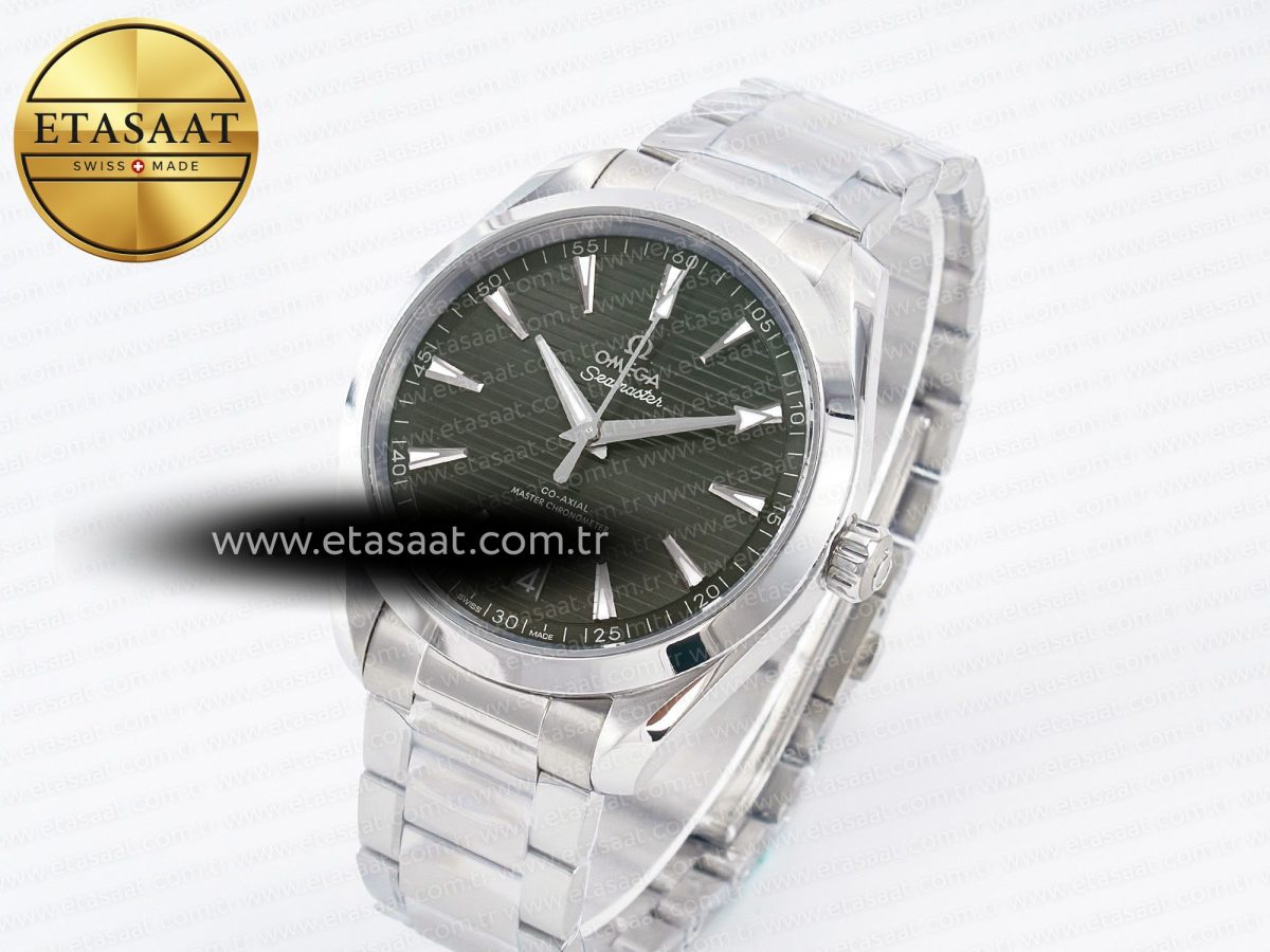Omega Aqua Terra 150m 41mm VSF 1:1 Best Edition Green Dial on SS Bracelet A8900 Super Clone - Görsel 2