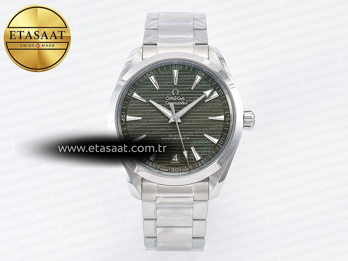 Omega Aqua Terra 150m 41mm VSF Yeşil Kadran Bilezik A8900 Eta Saat - 1:1 Süper Klon Replika Saat