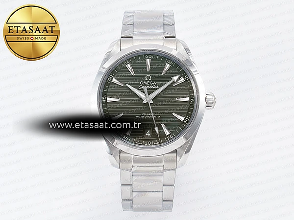 Omega Aqua Terra 150m 41mm VSF Yeşil Kadran Bilezik A8900 Eta Saat - 1:1 Süper Klon Replika Saat