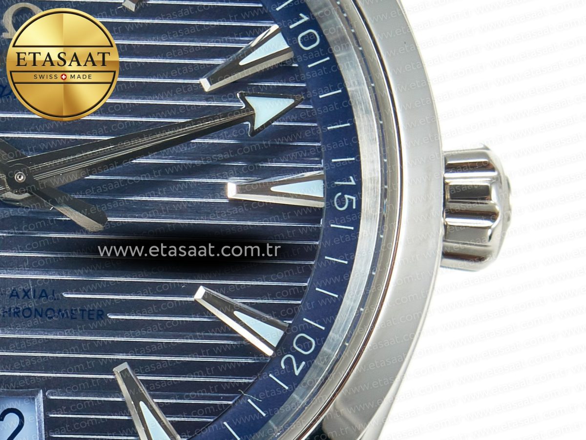 Omega Aqua Terra 150M 41mm VSF 1:1 Best Edition Summer Blue Dial on SS Bracelet A8900 Super Clone - Görsel 11