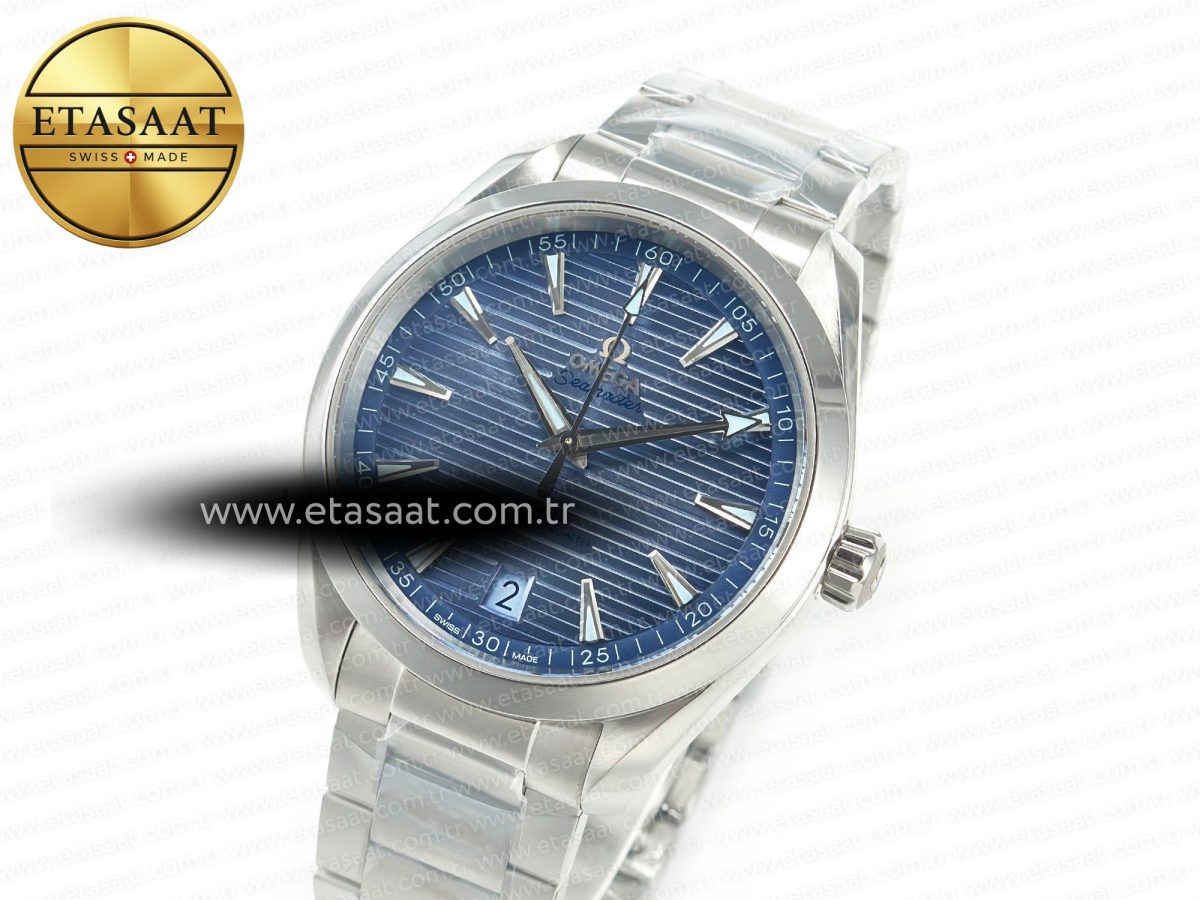 Omega Aqua Terra 150M 41mm VSF 1:1 Best Edition Summer Blue Dial on SS Bracelet A8900 Super Clone - Görsel 2