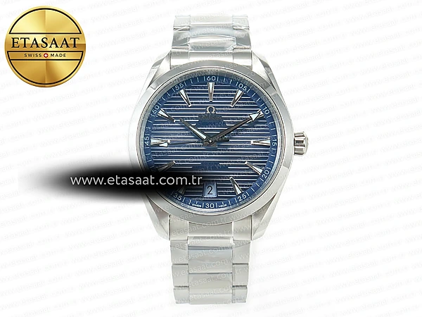 Omega Aqua Terra 150M 41mm VSF Yaz Mavi Kadran A8900 Eta Saat - 1:1 Süper Klon Replika Saat
