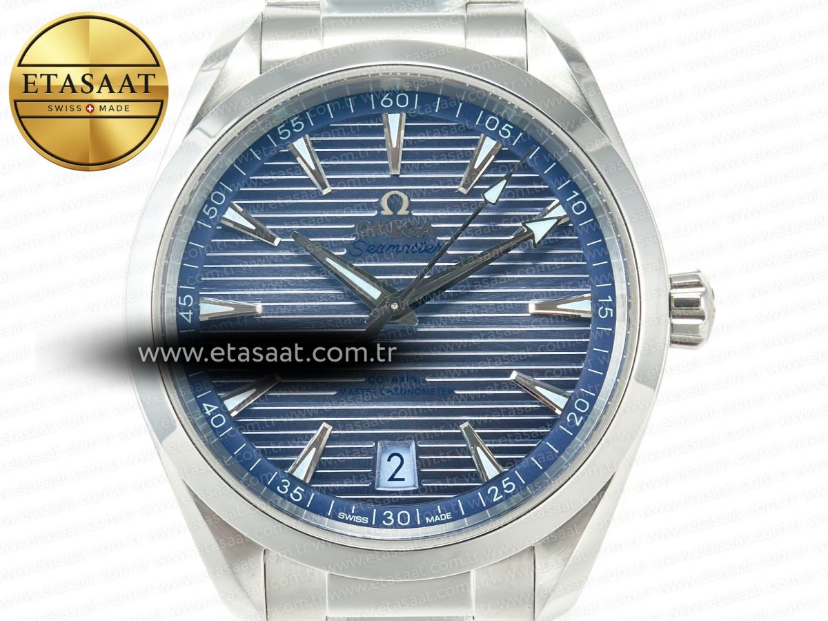 Omega Aqua Terra 150M 41mm VSF 1:1 Best Edition Summer Blue Dial on SS Bracelet A8900 Super Clone - Görsel 4