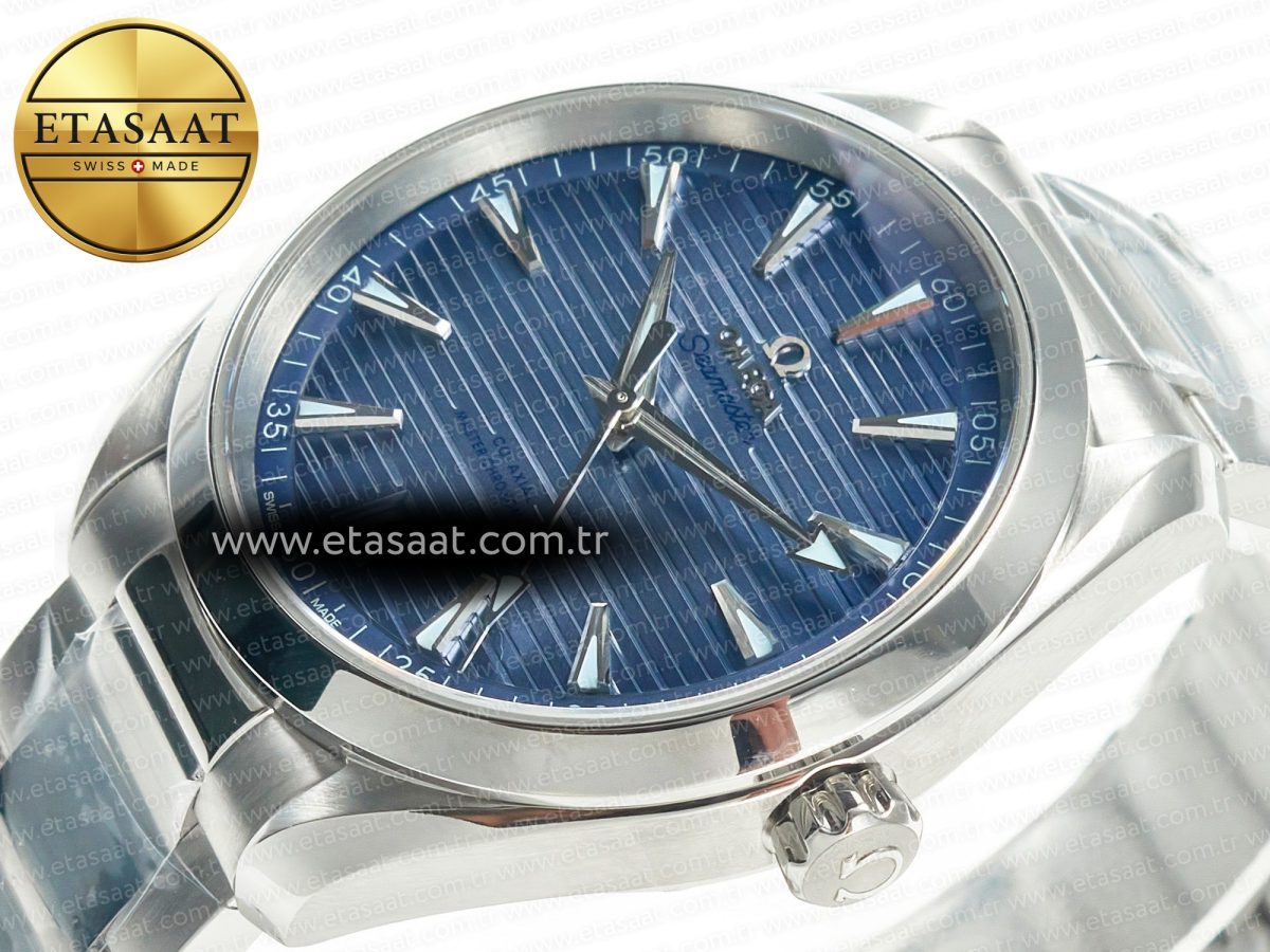 Omega Aqua Terra 150M 41mm VSF 1:1 Best Edition Summer Blue Dial on SS Bracelet A8900 Super Clone - Görsel 6