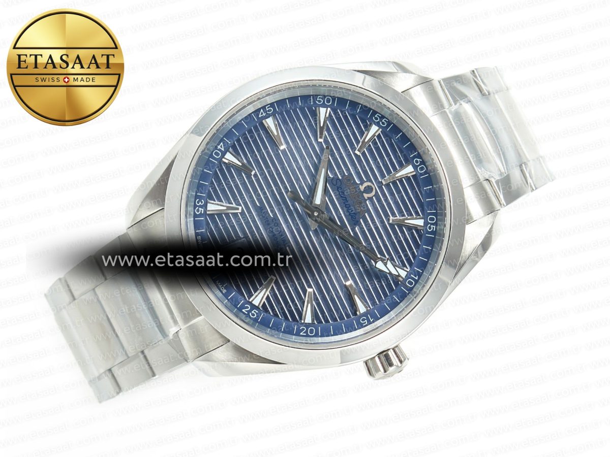 Omega Aqua Terra 150M 41mm VSF 1:1 Best Edition Summer Blue Dial on SS Bracelet A8900 Super Clone - Görsel 8