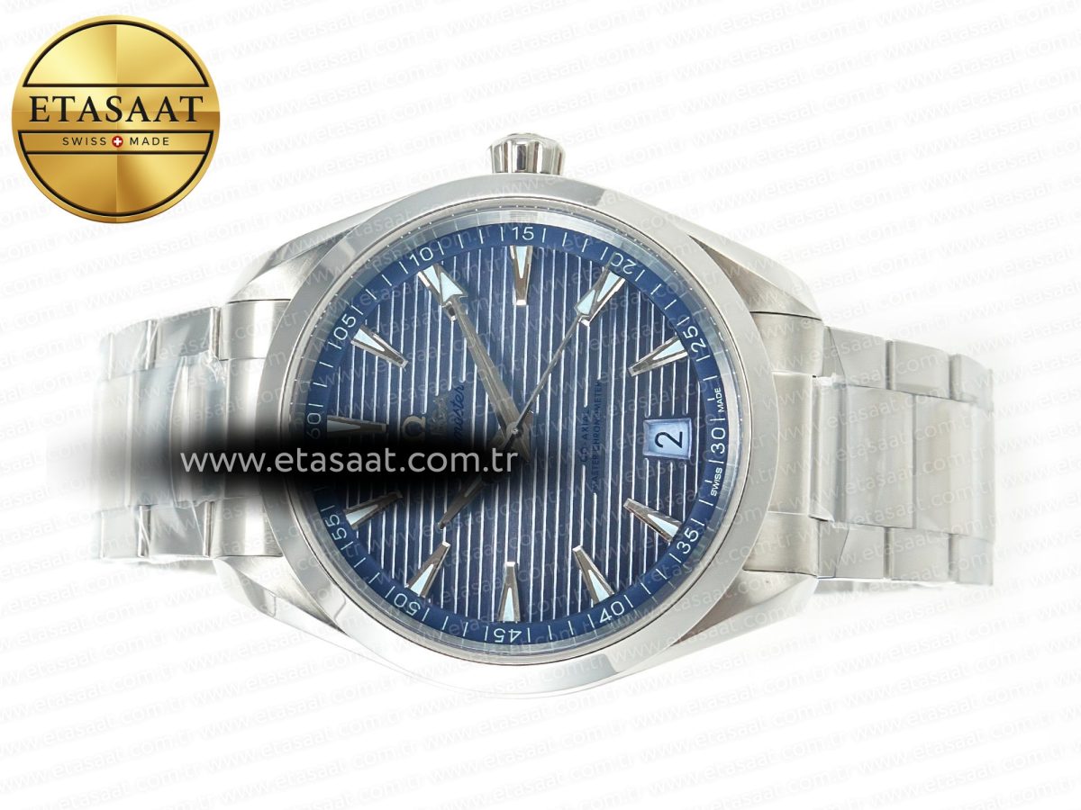 Omega Aqua Terra 150M 41mm VSF 1:1 Best Edition Summer Blue Dial on SS Bracelet A8900 Super Clone - Görsel 9
