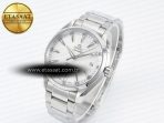 Omega Aqua Terra 150m 41mm VSF 1:1 Best Edition White Textured Dial on SS Bracelet A8500 Super Clone