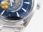 Omega Aqua Terra 150M 43mm Worldtimer 24 VSF 1:1 Best Edition Blue Dial on SS Bracelet A8938 Super Clone - Görsel 12