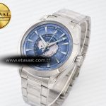 Omega Aqua Terra 150M 43mm Worldtimer 24 VSF 1:1 Best Edition Summer Blue Dial on SS Bracelet A8938 Super Clone