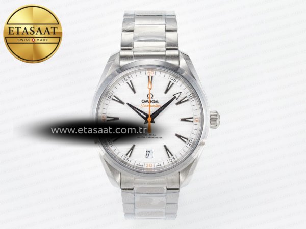 Omega Aqua Terra 150M Master Chronometers Beyaz A8900 Eta Saat - 1:1 Süper Klon Replika Saat