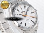 Omega Aqua Terra 150M Master Chronometers White Dial Orange Hand on SS Bracelet A8900 - Görsel 5