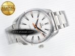 Omega Aqua Terra 150M Master Chronometers White Dial Orange Hand on SS Bracelet A8900 - Görsel 8