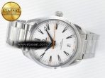 Omega Aqua Terra 150M Master Chronometers White Dial Orange Hand on SS Bracelet A8900 - Görsel 9