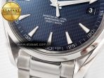 Omega Aqua Terra 150M SS VSF 1:1 Best Edition Blue Textured Dial on SS Bracelet A8500 Super Clone - Görsel 13