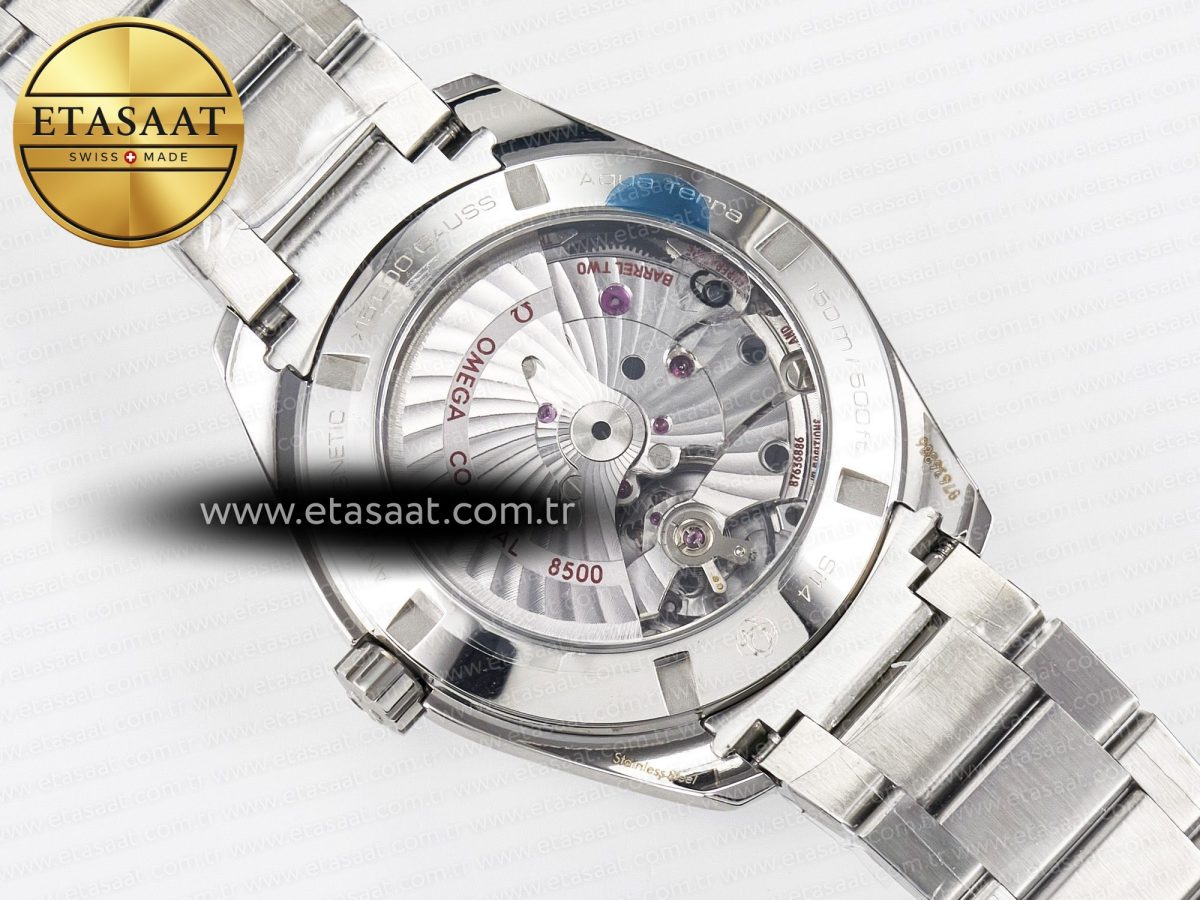 Omega Aqua Terra 150M SS VSF 1:1 Best Edition Blue Textured Dial on SS Bracelet A8500 Super Clone - Görsel 17
