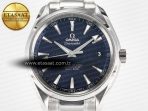 Omega Aqua Terra 150M SS VSF 1:1 Best Edition Blue Textured Dial on SS Bracelet A8500 Super Clone - Görsel 4