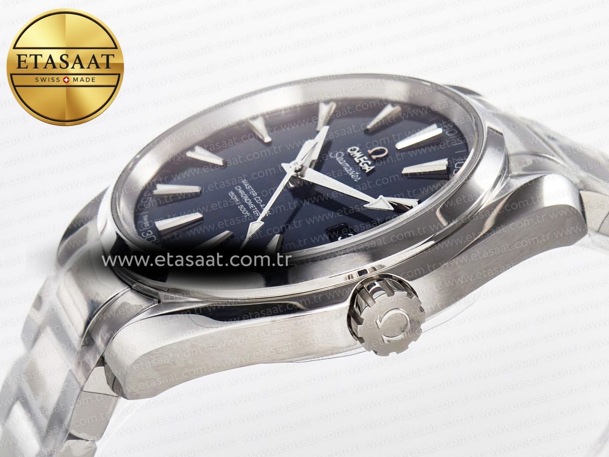 Omega Aqua Terra 150M SS VSF 1:1 Best Edition Blue Textured Dial on SS Bracelet A8500 Super Clone - Görsel 6