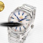 Omega Aqua Terra 150M SS VSF 1:1 Best Edition Silver Polka Dots Dial on SS Bracelet A8500 Super Clone